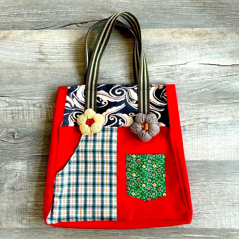 Nirvanna Bags Hand Made Patchwork Cottagecore Shoulder Tote